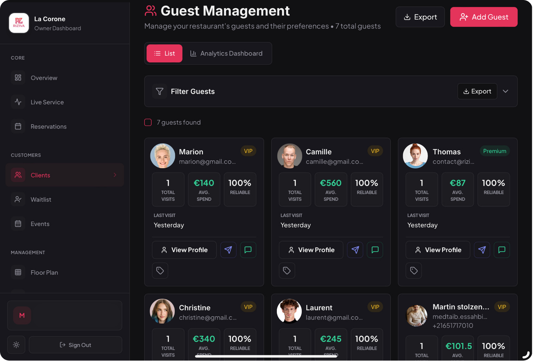 Guest CRM